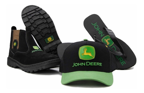 Bota Country En Cuero Kit! John Deere 37-44