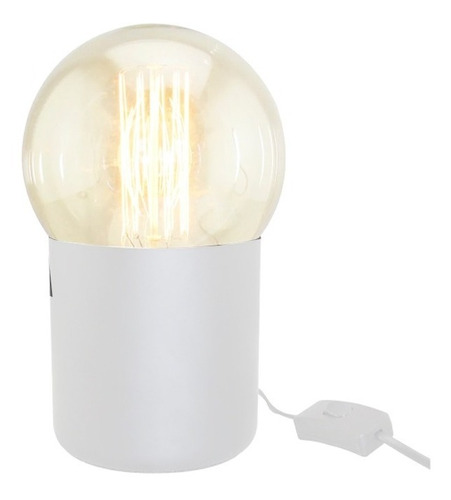Lámpara De Mesa Deli E27 Con Lámpara Globo Filamento