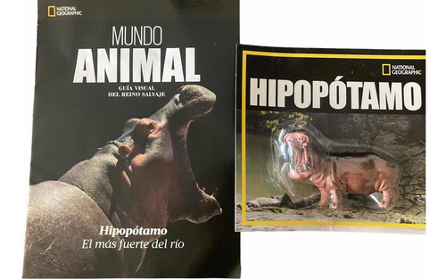 Colección Mundo Animal Natgeo Hipopótamo Incluye Revista