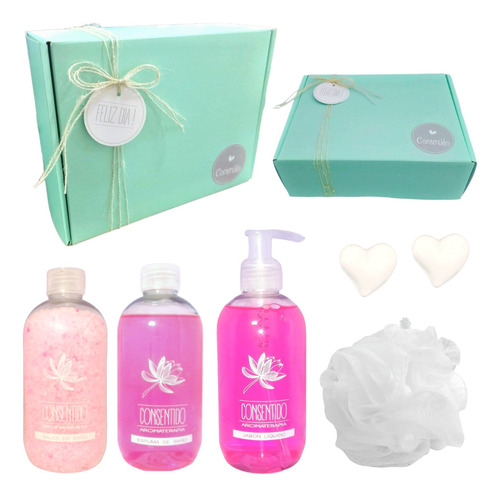 Set Kit Caja Regalo Mujer Box Zen Spa Rosas Relax Aroma N25