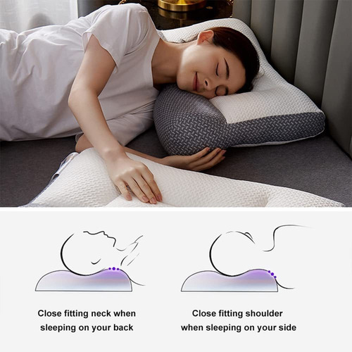 Imagen 4 de 9 de Cojín Superergonómico, Almohada De Contorno De Tracción