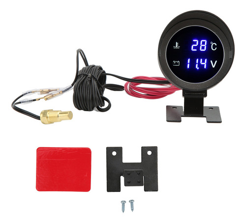 Medidor De Temperatura Del Agua Redonda Digital Led Volt Dc