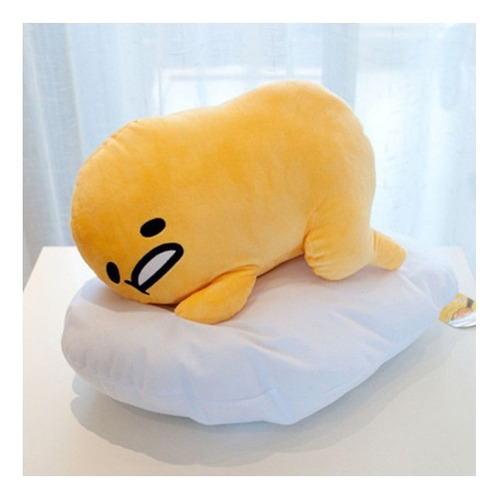 Almofada De Veludo Macio Gudetama, 40 X 30 Cm, Adequada