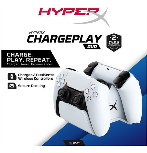 Cargador Doble Hyperx Charge Play Duo Para Controles Ps5 