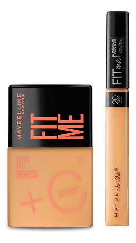 Pack Base Fit Me Fresh Tint + Corrector Fit Me