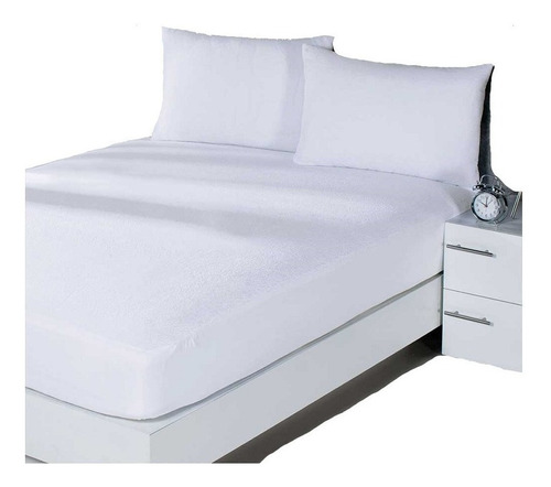 Protector Concord Colchón Impermeable Queen Size Blanco