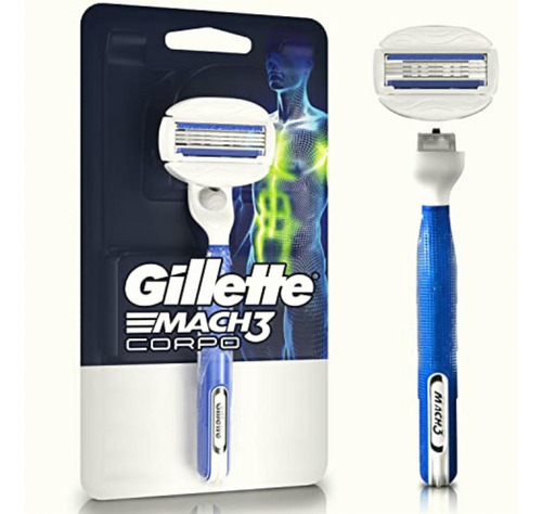 Gillette Mach3 Cuerpo Rastrillo Recargable Para Afeitar El