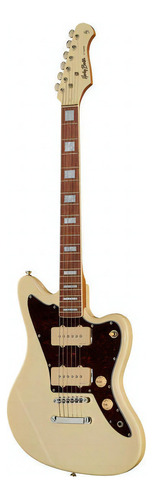Guitarra eléctrica Harley Benton Vintage Series JA-60 de tilo olympic white con diapasón de laurel