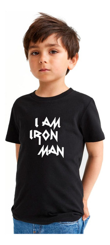 Polera I Am Iron Man Niñas/niños/jovenes