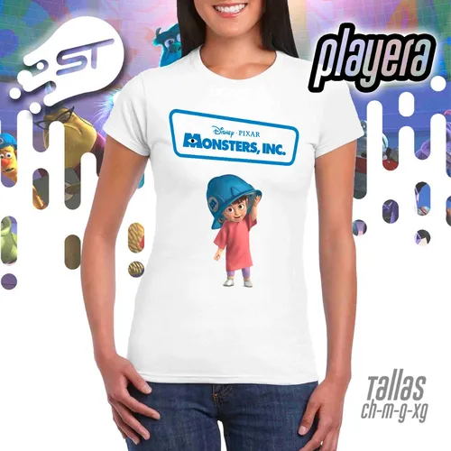 Playeras Alusivas De Monster Inc Boo 0007