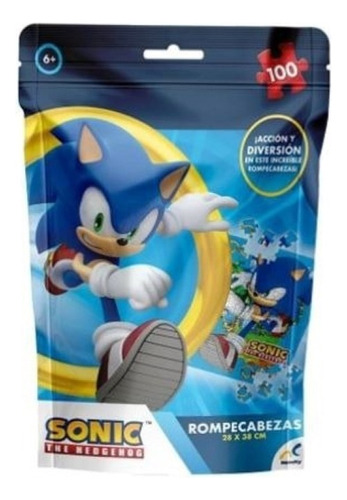 Sonic The Hedgehog Rompecabezas De Bolsa 100pz Novelty