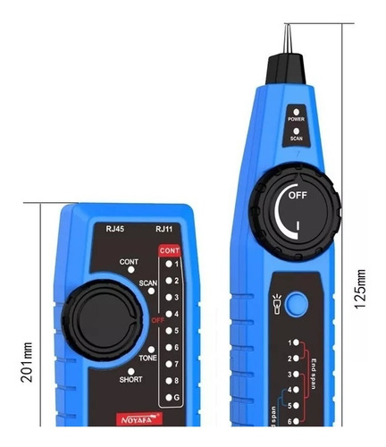 Tester Noyafa-probador De Cable Nf-810 Rj11 Rj45