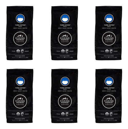 Kicking Horse Coffee, Three Sisters, Tostado Medio, Grano En