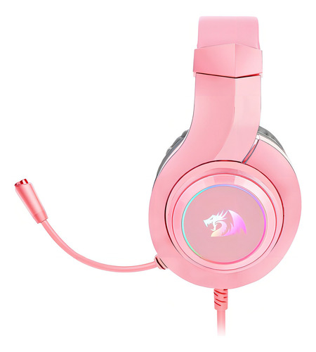 Audifono Gamer Redragon Hylas H260 Pink Rgb Color Rosa