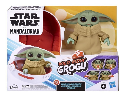 Muñeco/ Baby Yoda Grugo Star Wars Con Su Coche Flotante 