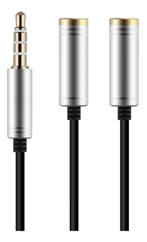 Adaptador Micrófono Audífono 3.5m Divisor Ps4 Pc Smartphone