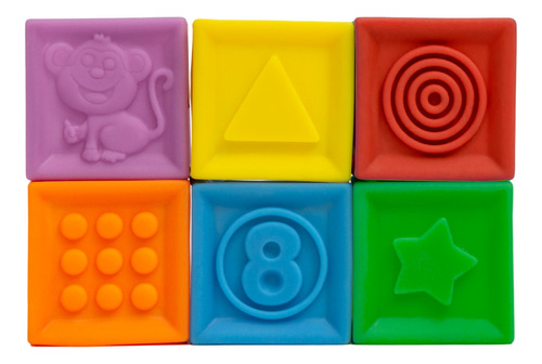 Brinquedo Cubo Atividade Infantil Forma Geométrica Bebê Buba