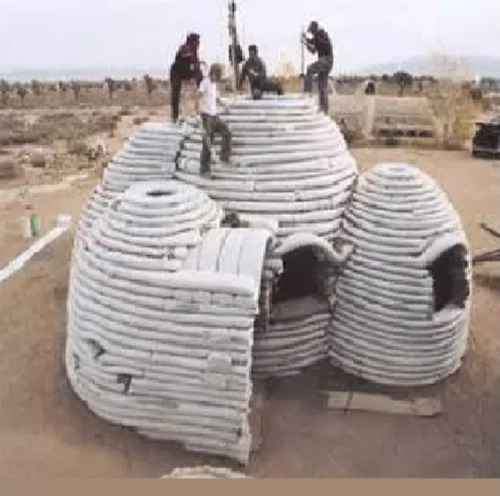 Tela Tubular Rafia 47cmx3000 Mts, Casa Superadobe, Big Bag