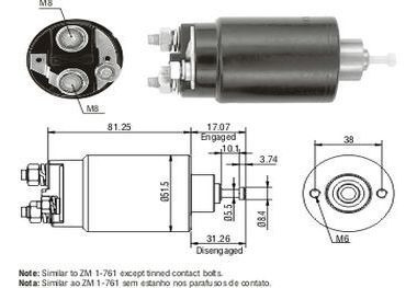 Solenoide Motor. Ford Ranger/contour 12v.