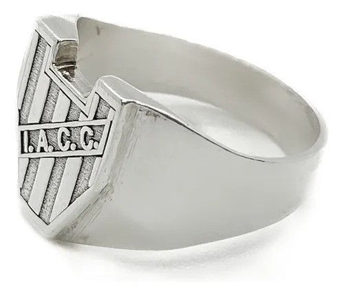 Anillo Escudo Fútbol Instituto Iacc Plata 925 Macizo T:19