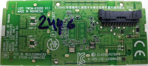 Modulo Wifi Lg 65um7400pua Eat64454802 Lgsbwac92 (Usado)