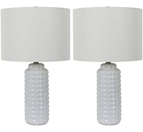 Decor Therapy Mp1634 Par De Lámparas De Mesa Felix Led De 24