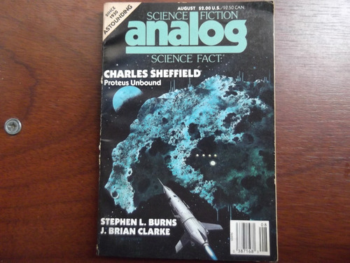 Analog Science Fiction Magazine August 1988 Ingles Sheffield