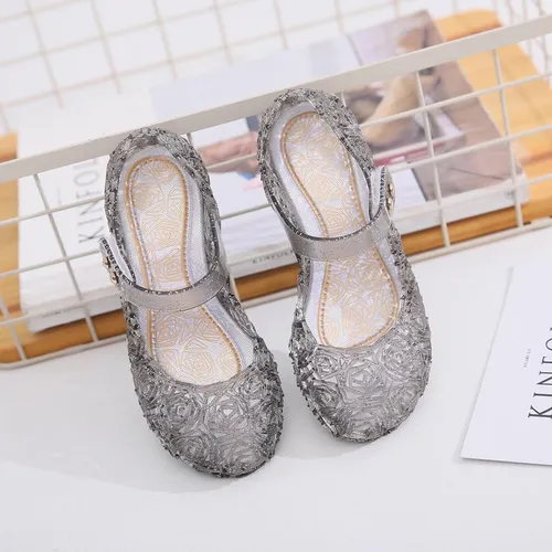 Sandalias Para Niños Crystal Hollow Out Zapatos De Color Car