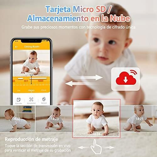 Bebe Camera De Seguridad Wifi 1080p Fhd, M1 Baby Monitor Con