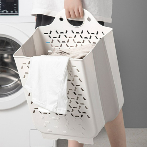 Cesta Plegable Para Ropa Sucia Z, De Plástico, Montaje En Pa