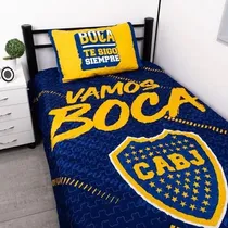 Comprar Cubrecama Quilt 1 ½ Plaza Boca Juniors Cover Oficial