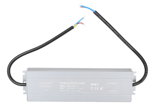 Fuente De Alimentación Led Hruw-100w-12v Ultra Delgada Ip67