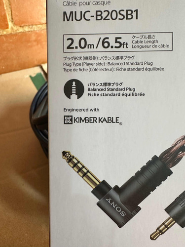 Cable Audífonos Sony Kimber Kable 4.4 Mmm Balanceado 