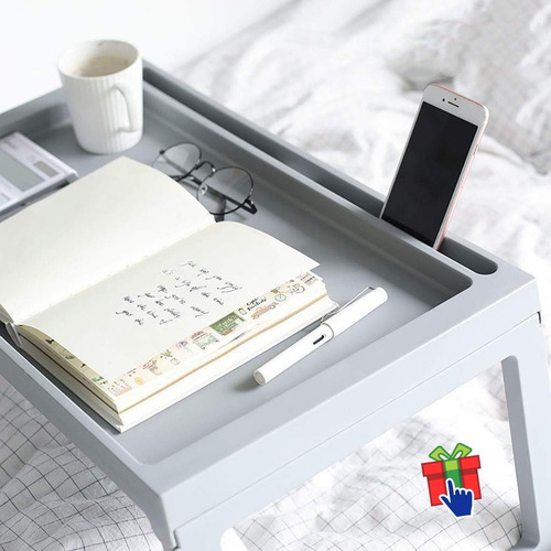 Imagen 9 de 10 de Bandeja Cama Patas Plegable P/ Tablet Notebook Mesa Desayuno