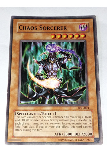 Chaos Sorcerer Yugioh Tcg #ioc-023 Chaos Sorcerer Inglés (Usado)