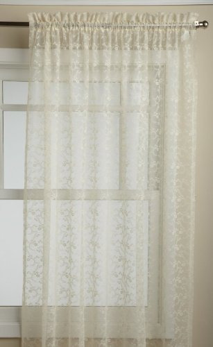 Lorraine Home Fashions Priscilla Panel Con Estilo Arrugado 1