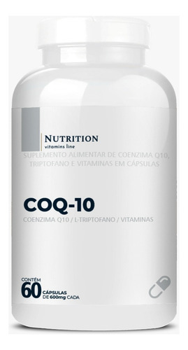 Coenzima Q10 Com Vitaminas 60 Cápsulas Nutrition Labs Sem Sabor