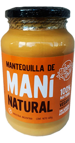 Mantequilla De Maní Natural Terra Verde® 600g | 100% Pura