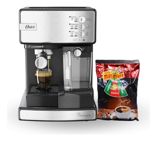 Cafetera Automática Primalatte Oster Bvstem6603ss Sale Combo