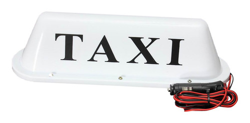 Taxi Cab Sign Lamp Blanco