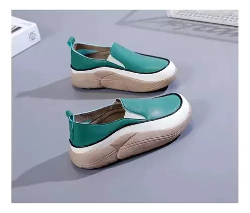 Zapatos Ortopédicos Cómodos De Cuero Suave Para Mujer