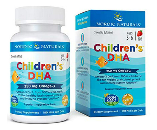 Omega-3 Infantil De Fresa Chewables, 180 Uds.