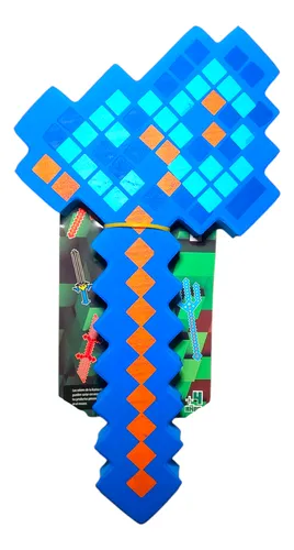 Combo Minecraft Armas Goma Eva X8 Espadas Hacha Pico Pala