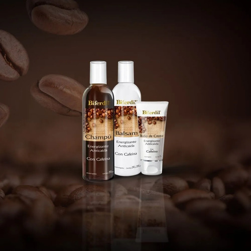 Biferdil Shampoo Energizante Anticaída Con Cafeína 295ml