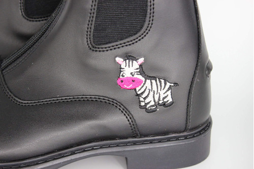 Bota Paddock Tuffrider Starter Zebra Para Niño Negro