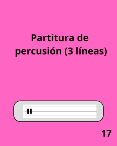 Partitura De Percusión (3 Líneas) M.j. León