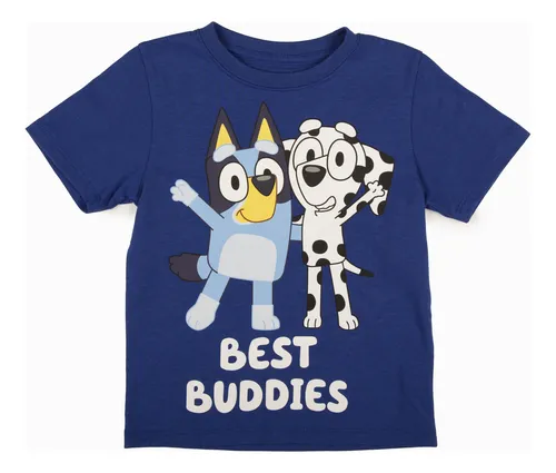 Polera Niño Azul Bluey