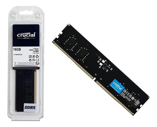 Memoria Ram Crucial 16gb Ddr5 5600 Udimm Desktop