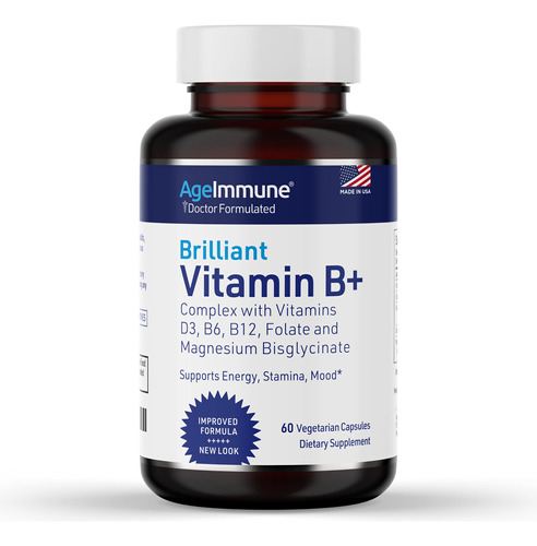 Complejo De Vitamina B Con Vitaminas B6 20 Mg, D3 1000 Ui, B