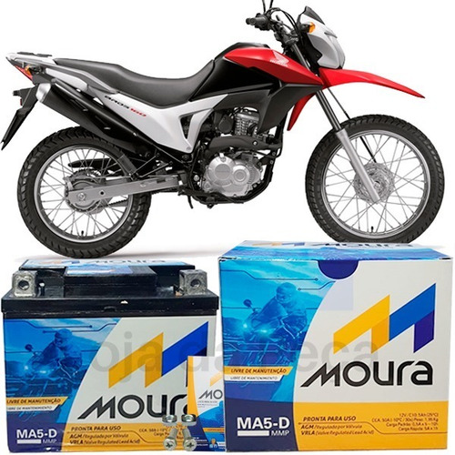 Bateria Pra Moto 150 Motocicleta Nxr 150 Bros 150 Moura